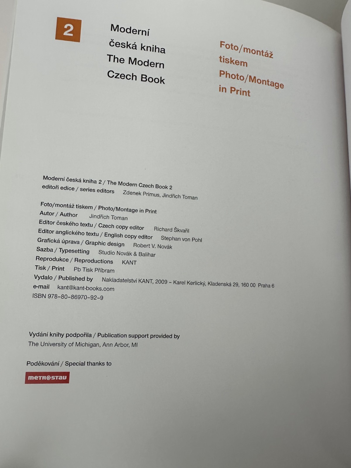 The Modern Czech Book Photo/Montage in Print Capek Teige Styrsky Very Nice 2009