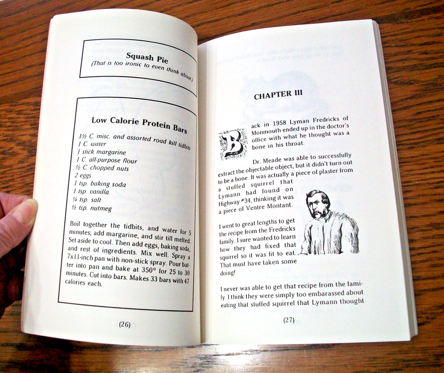 ILLINOIS&rsquo; ROAD KILL COOKBOOK~BRUCE CARLSON~PAPERBACK BOOK~108 PAGES~VERY GOOD~