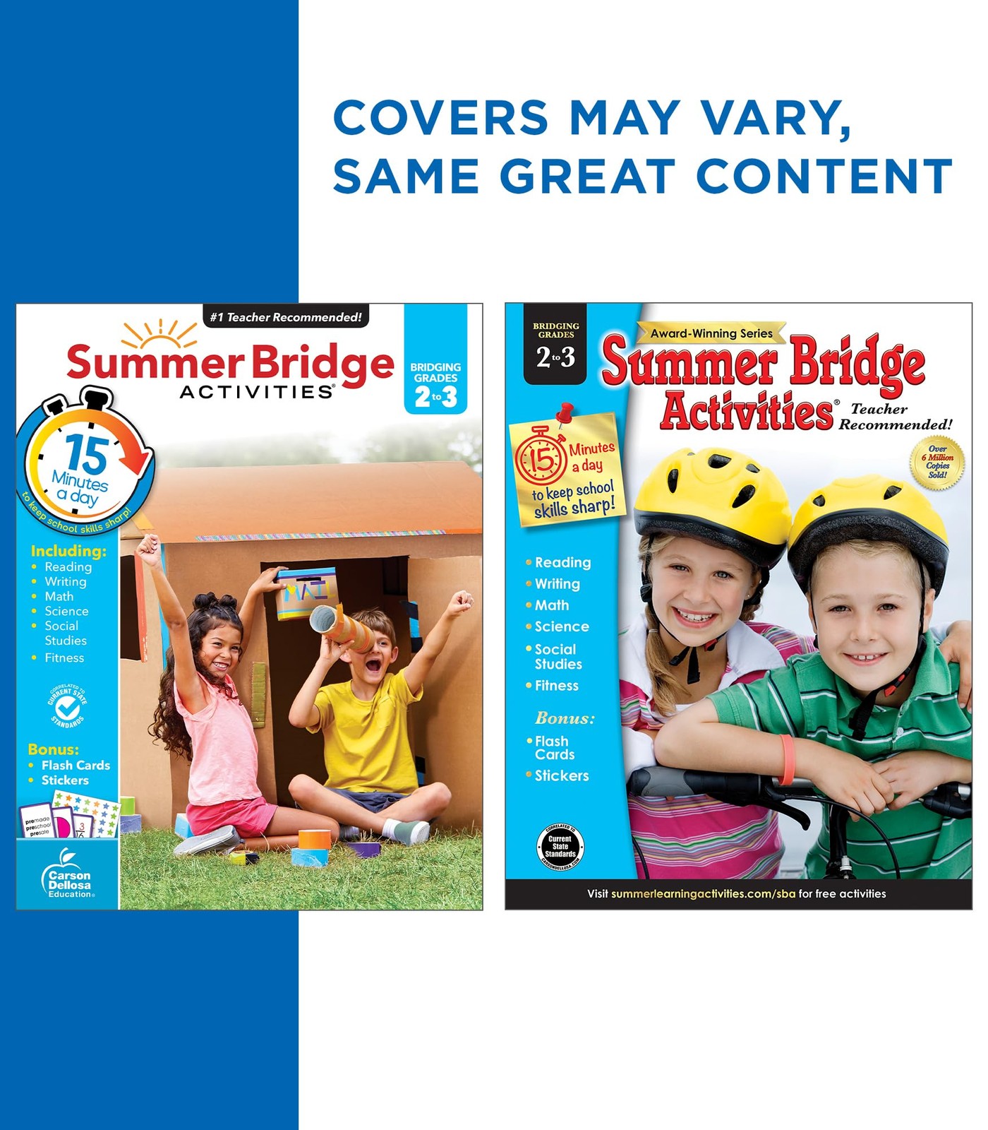 Summer Bridge Activities 2nd to 3rd Grade Workbooks, Activity Book Grades 2-3