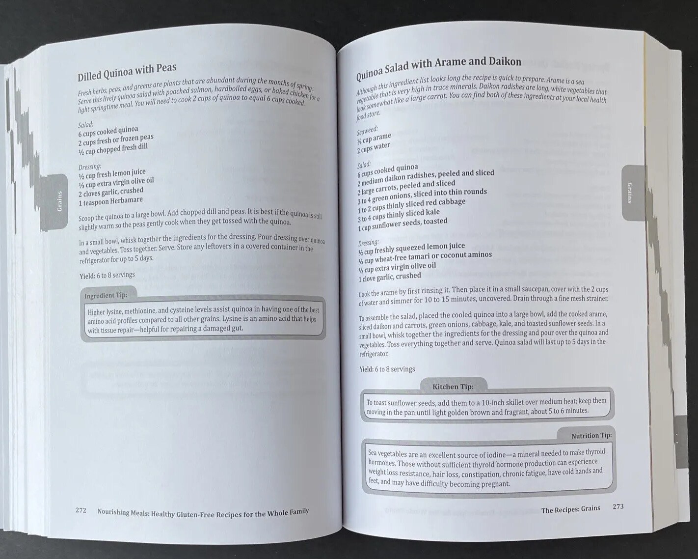 « Nourishing Meals » Healthy Gluten-Free Recipes Whole Family Paperback Cookbook