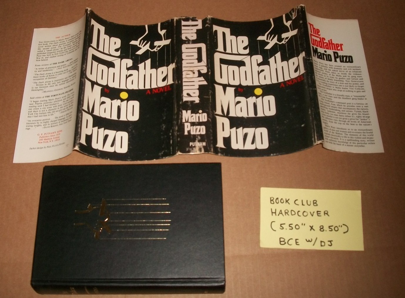The Godfather Mario Puzo BCE hardcover Putnam 1st 1969 HB VG dustjacket GD nice