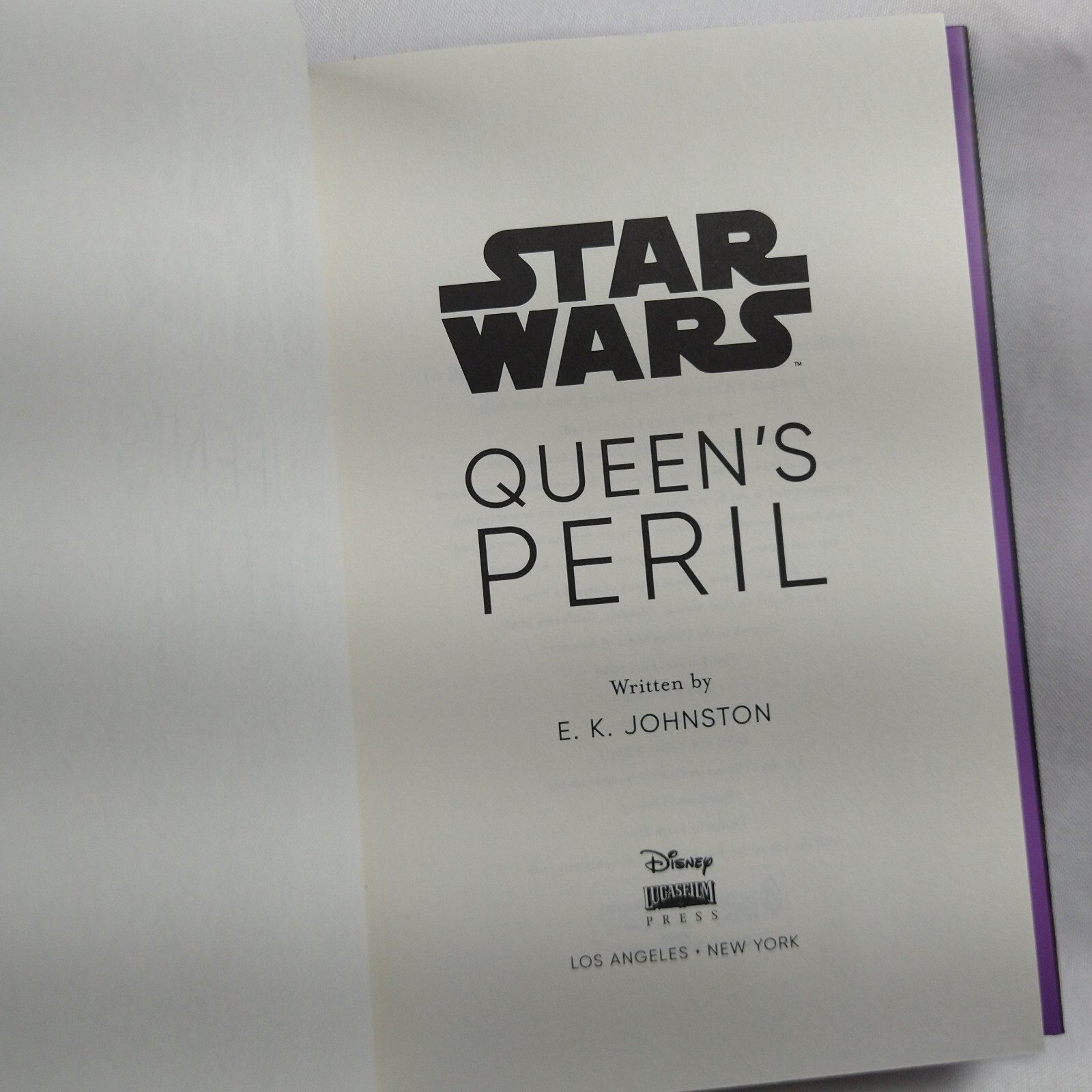 Queen&rsquo;s Peril by E. K. Johnston (2020, Hardcover) Star Wars