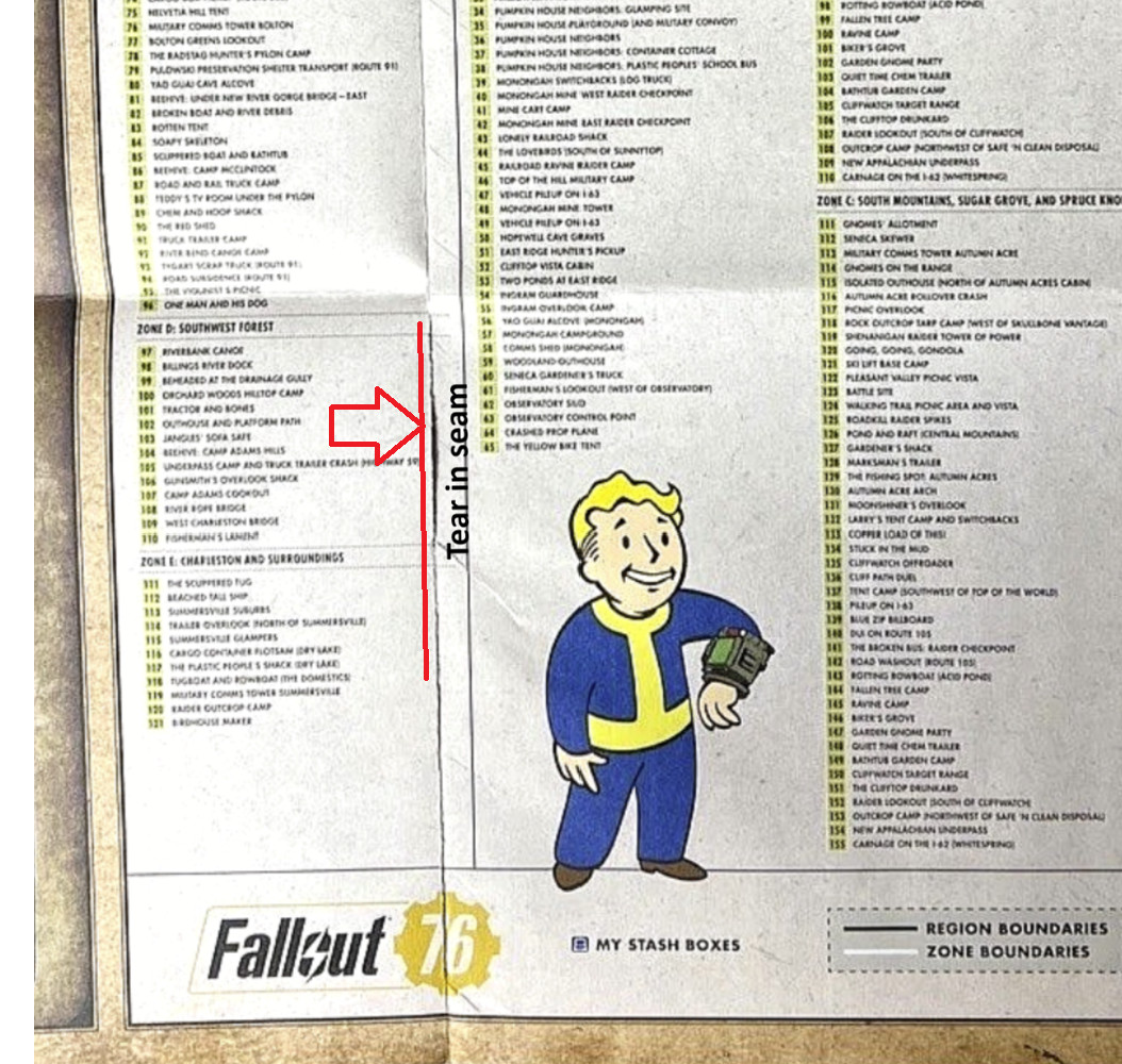 Fallout 76: Official Collector&rsquo;s Edition Guide by Garitt Rocha &… WV Poster Map