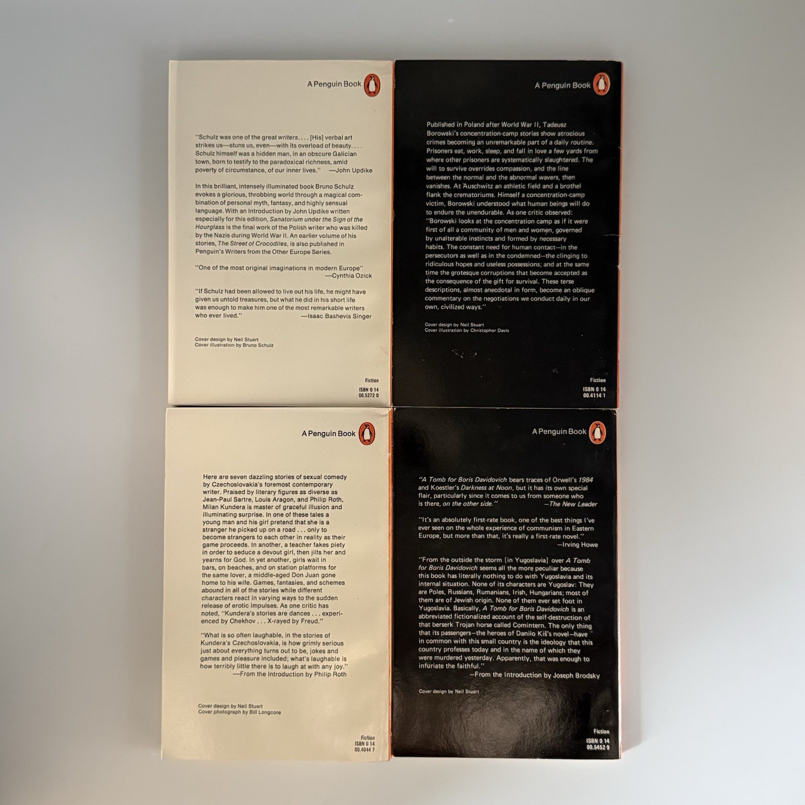 Writers From The Other Europe Philip Roth Kis Kundera Schulz Borowski Box Set