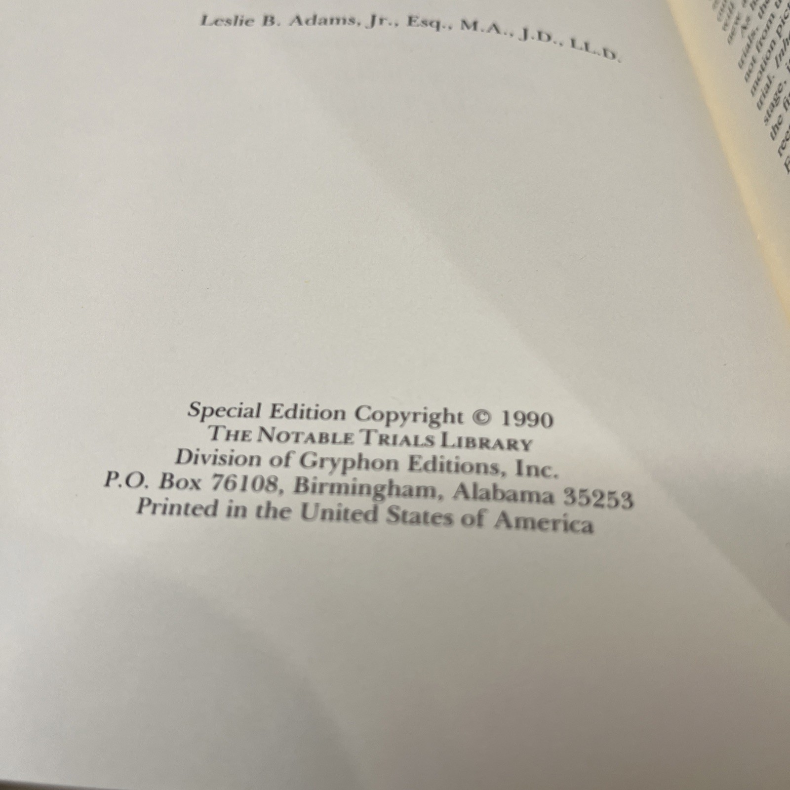 The Scopes Trial Special Ed 1990 The Notable Trials Library Intro A Dershowitz