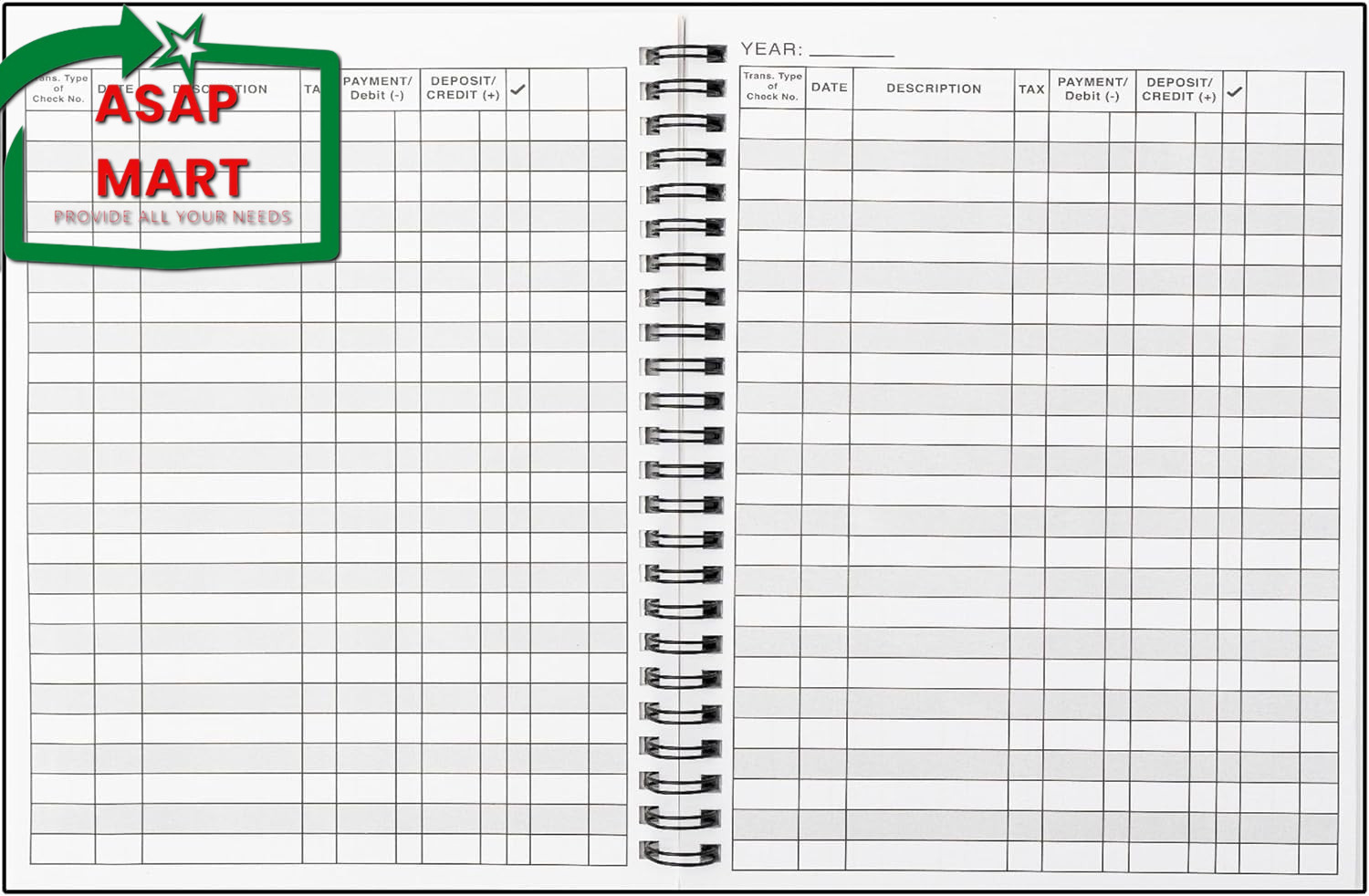 1 Pack Expense Tracker Ledger Book- Finance Book for Home Budget Tracking, Busin