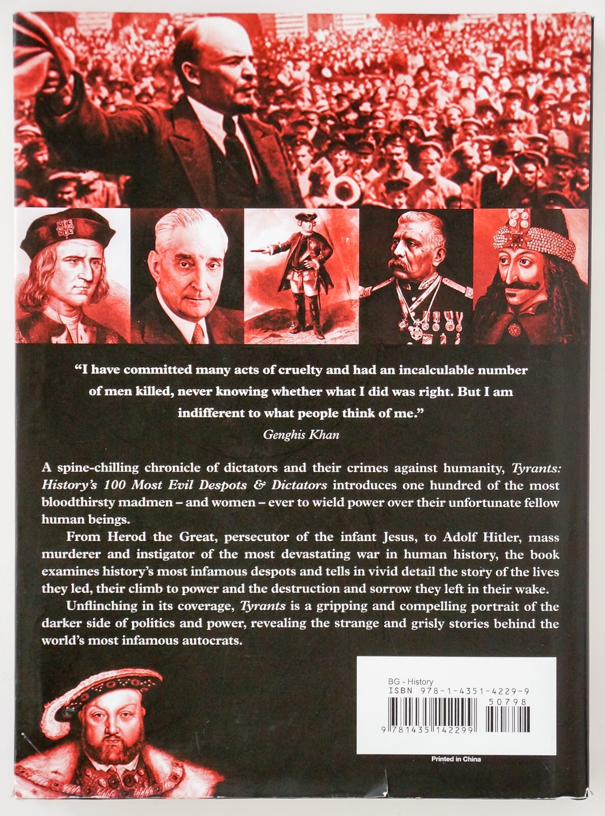 Tyrants : History&rsquo;s 100 Most Evil Despots & Dictators Hardback, Nigel Cawthorne