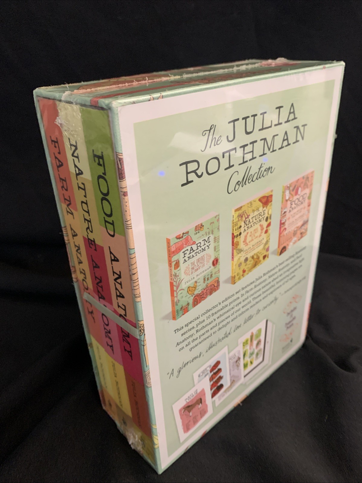 CLEAN NEW SEALED FRESH! Julia Rothman Collection 3 Book Box Set NATURE FARM FOOD