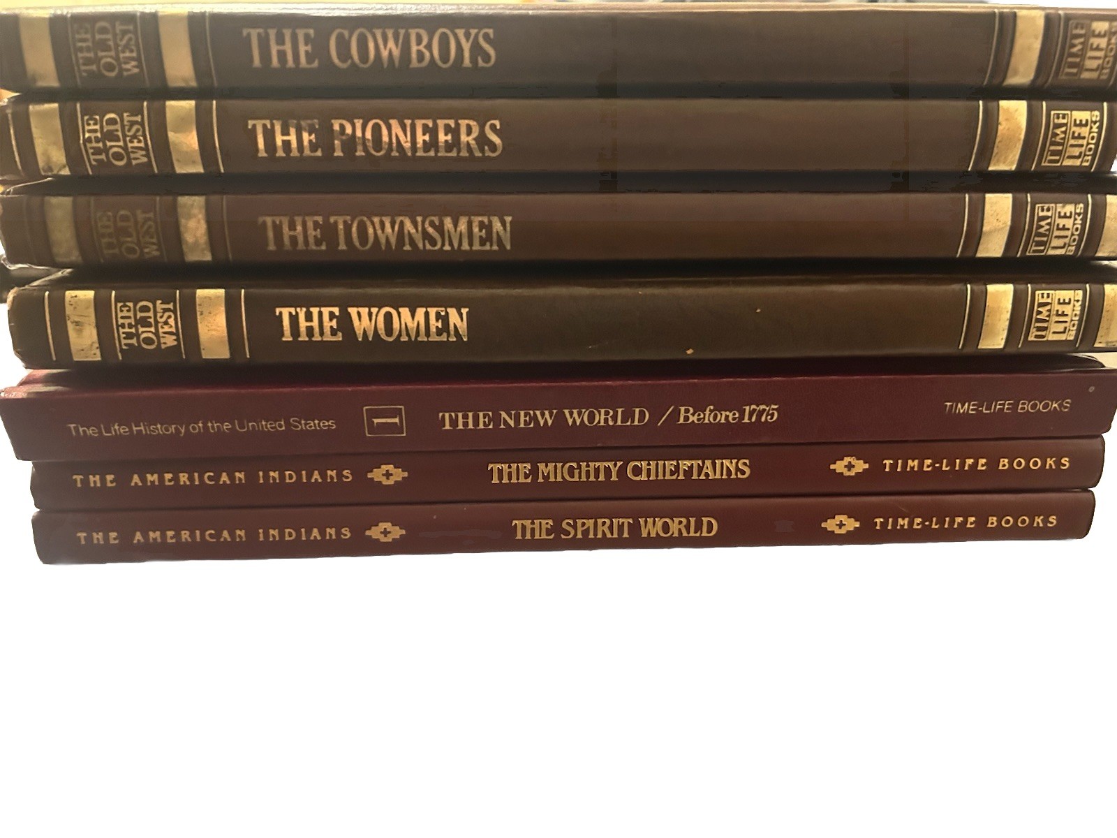 LOT of 7 Time Life Books « The Old West » , “American Indians”, “ History Of USA