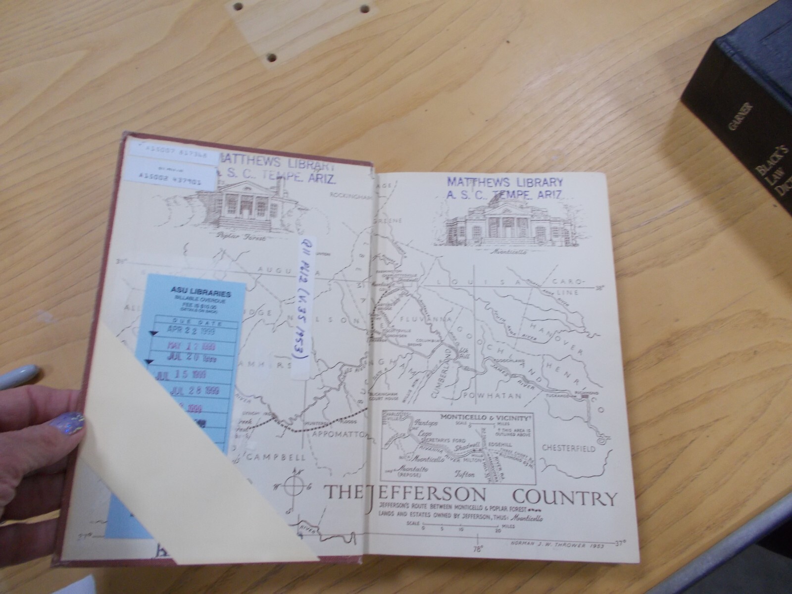 * THOMAS JEFFERSON&rsquo;S FARM BOOK WITH COMMENTARY & RELEVANT EXTRA CH 1953