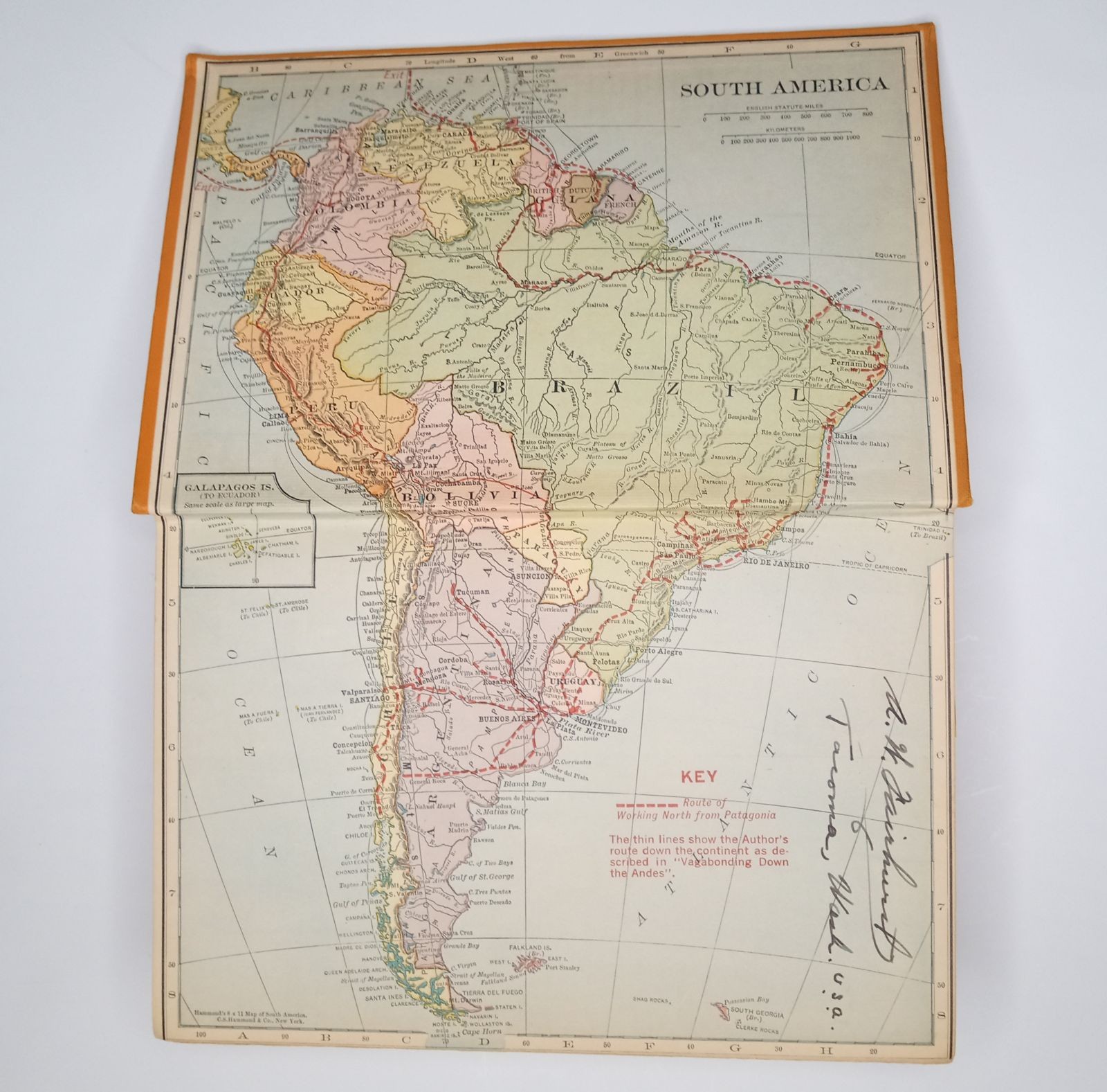 Working North from Patagonia Hardcover Book by Franck, Harry A. 1921 Vintage
