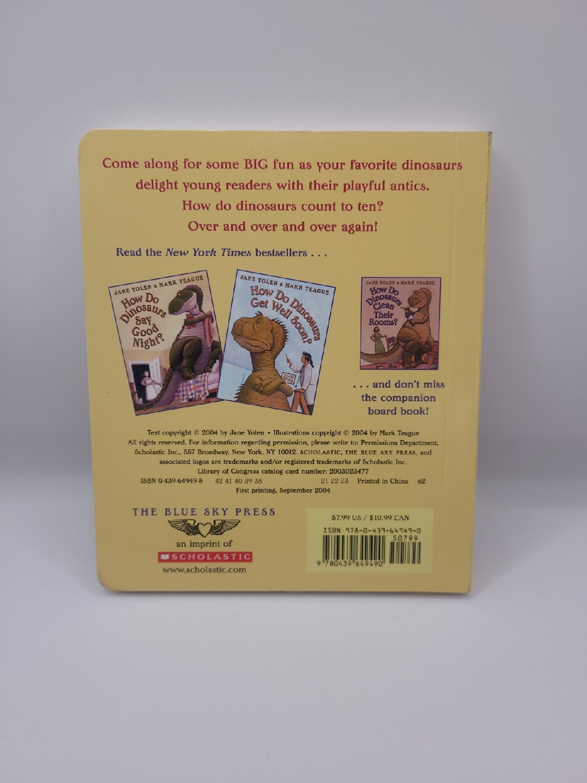 How Do Dinosaurs Count to Ten? by Jane Yolen (2004, Children&rsquo;s Board Books)