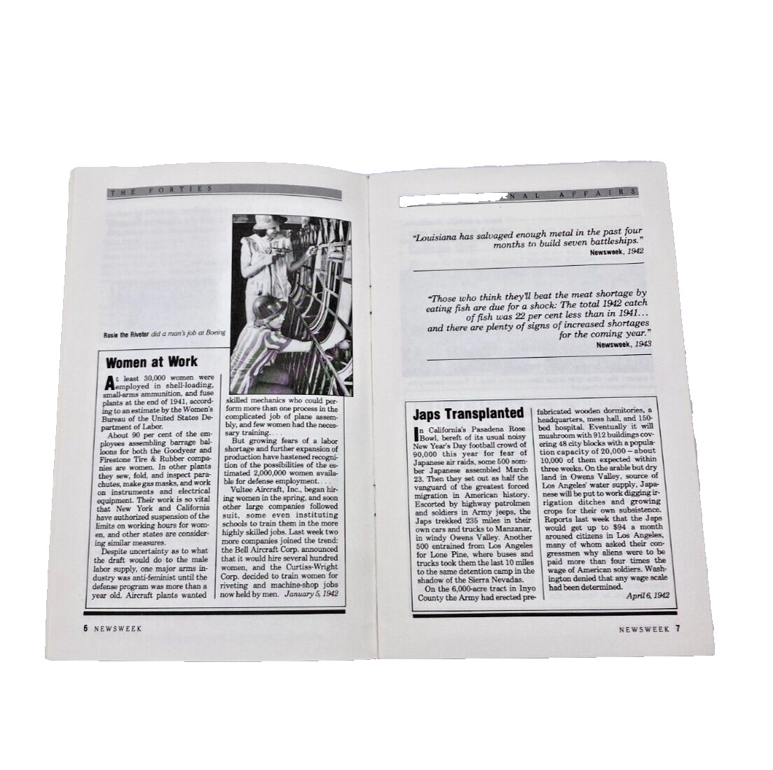 Newsweek Decade Booklets 1940&rsquo;s 1950&rsquo;s 1960&rsquo;s 1970&rsquo;s Paperback Vintage Books-A3