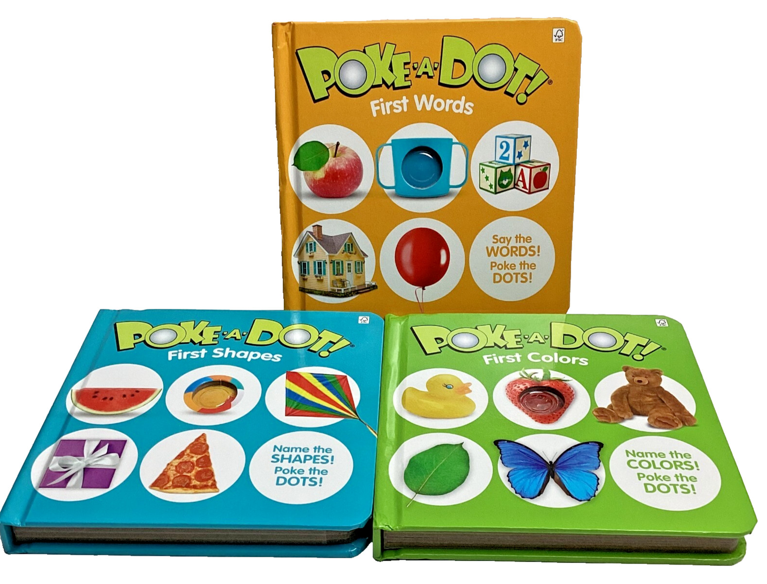 Melissa & Doug Poke A Dot, 3 Pack, 1st Words, Shapes & Colors