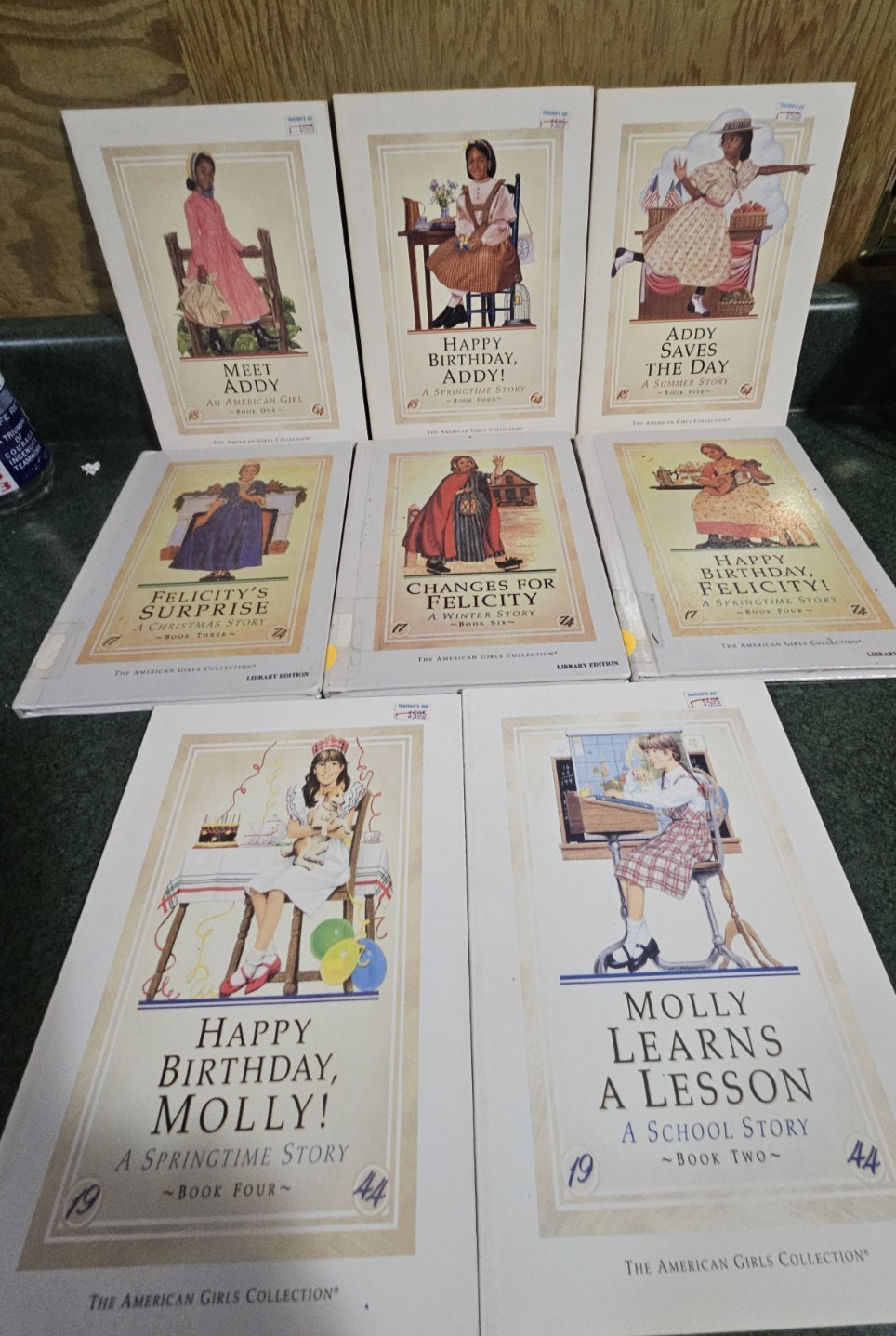 American Girl Story Book Lotof 8 Molly, Felicity and Addy PB and Hardcover asst.