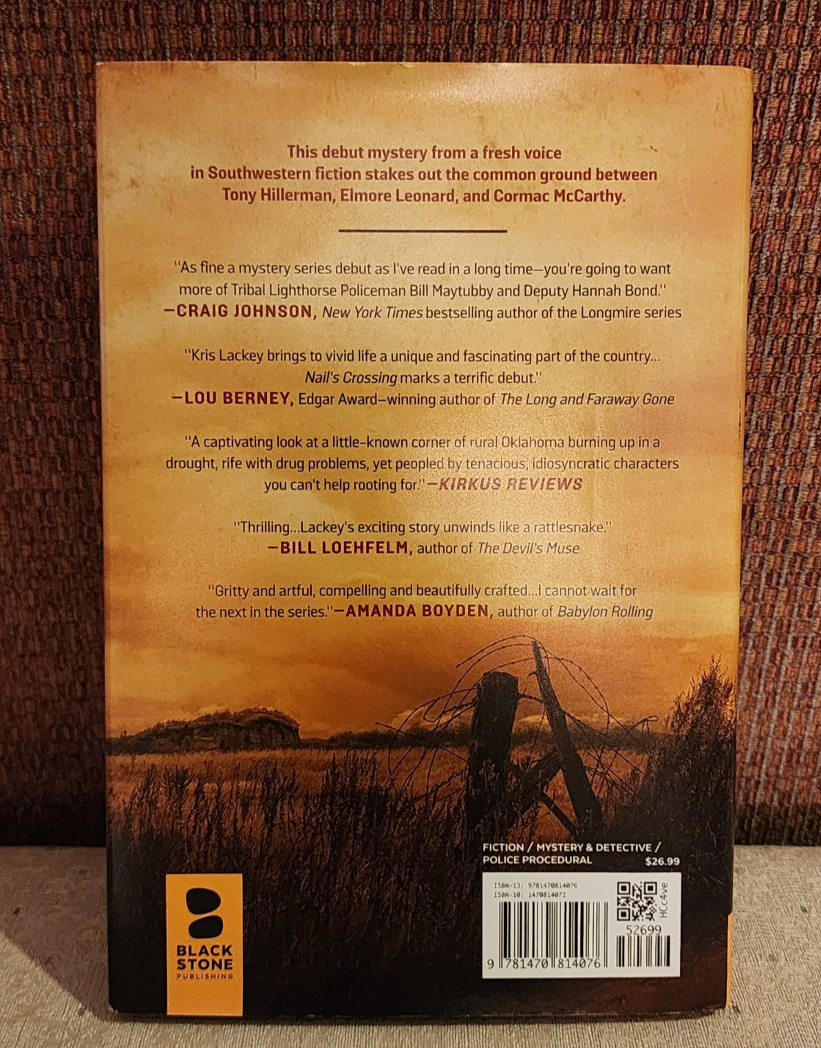 Nail&rsquo;s Crossing by Kris Lackey 2017 Hardcover Dust Jacket SIGNED by Author