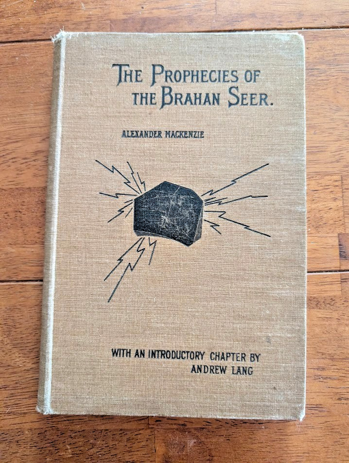 1924 book Prophecies of the Brahan Seer Mackenzie Scottish Oracle Occult