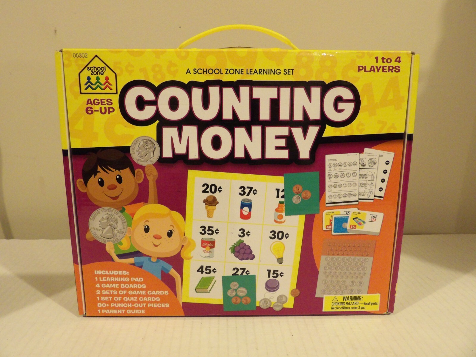 + Counting Money Learning Zone Set By School Zone Staff New Sealed