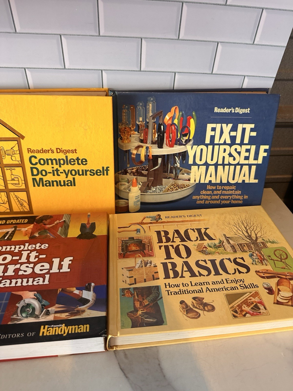 Reader&rsquo;s Digest Complete Do It Fix Yourself DIY Home HC Book Manuals Lot Of 4