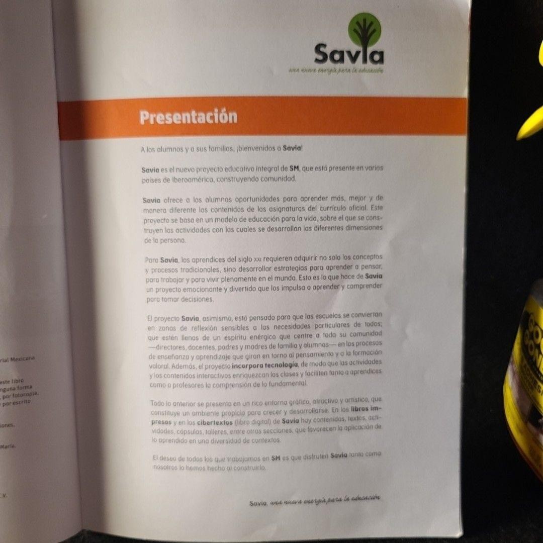 Zayil Salazar Campos Biología Savia SM 2018 Paperback Spanish Activity Book
