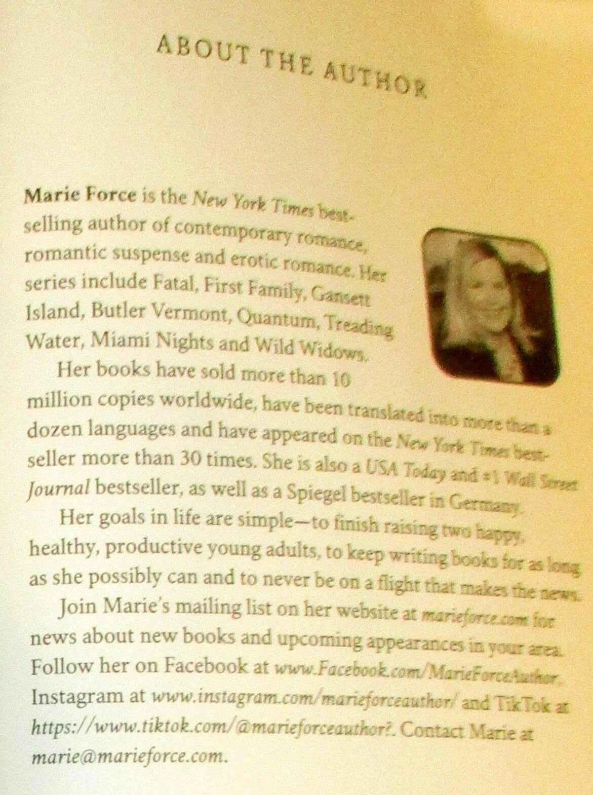 2022 How Much I Want by Marie Force SIGNED Softcover Book 334 Pages