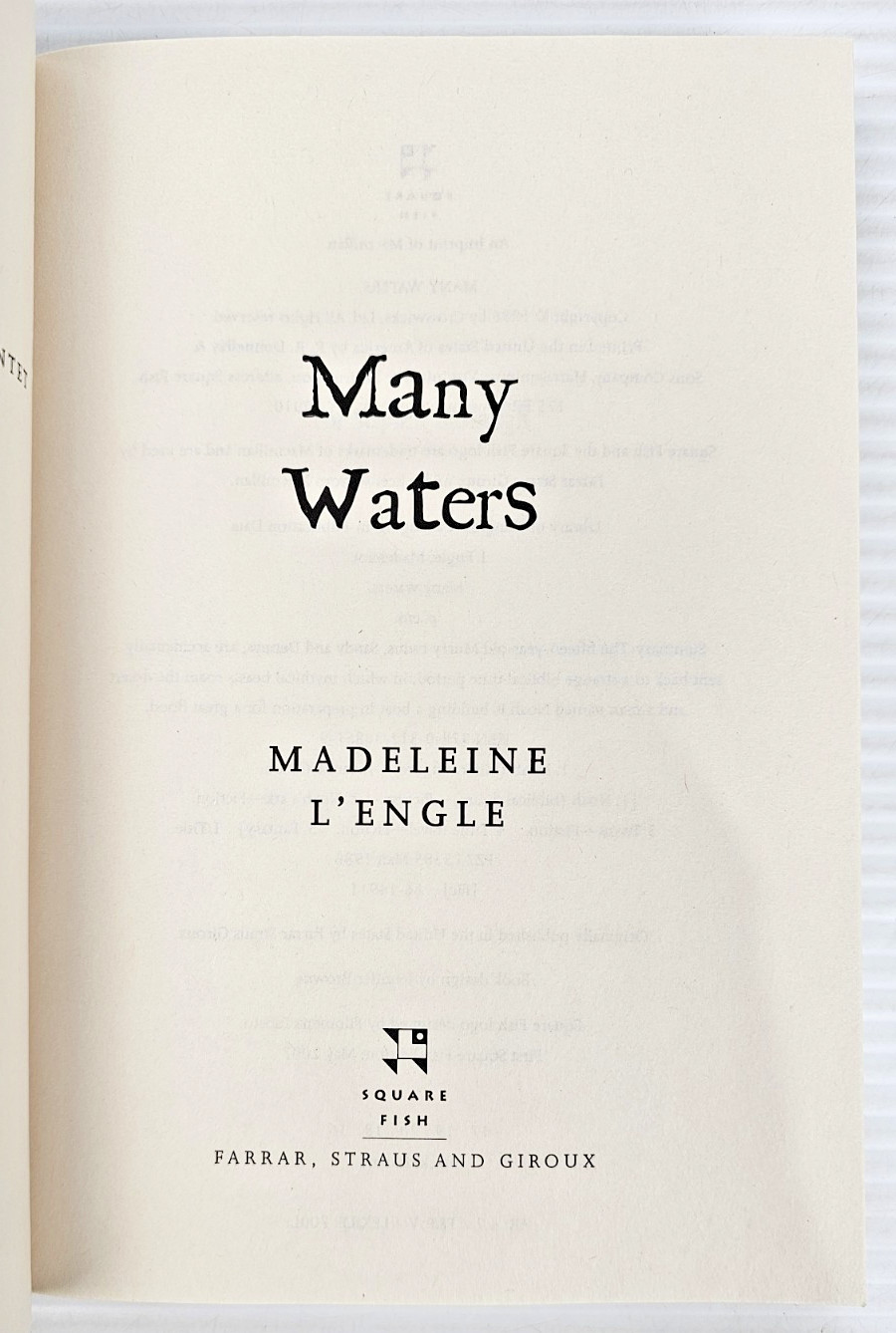Madeleine L&rsquo;Engle Book Set Wrinkle In Time, Swiftly Tilting Planet, Many Waters+