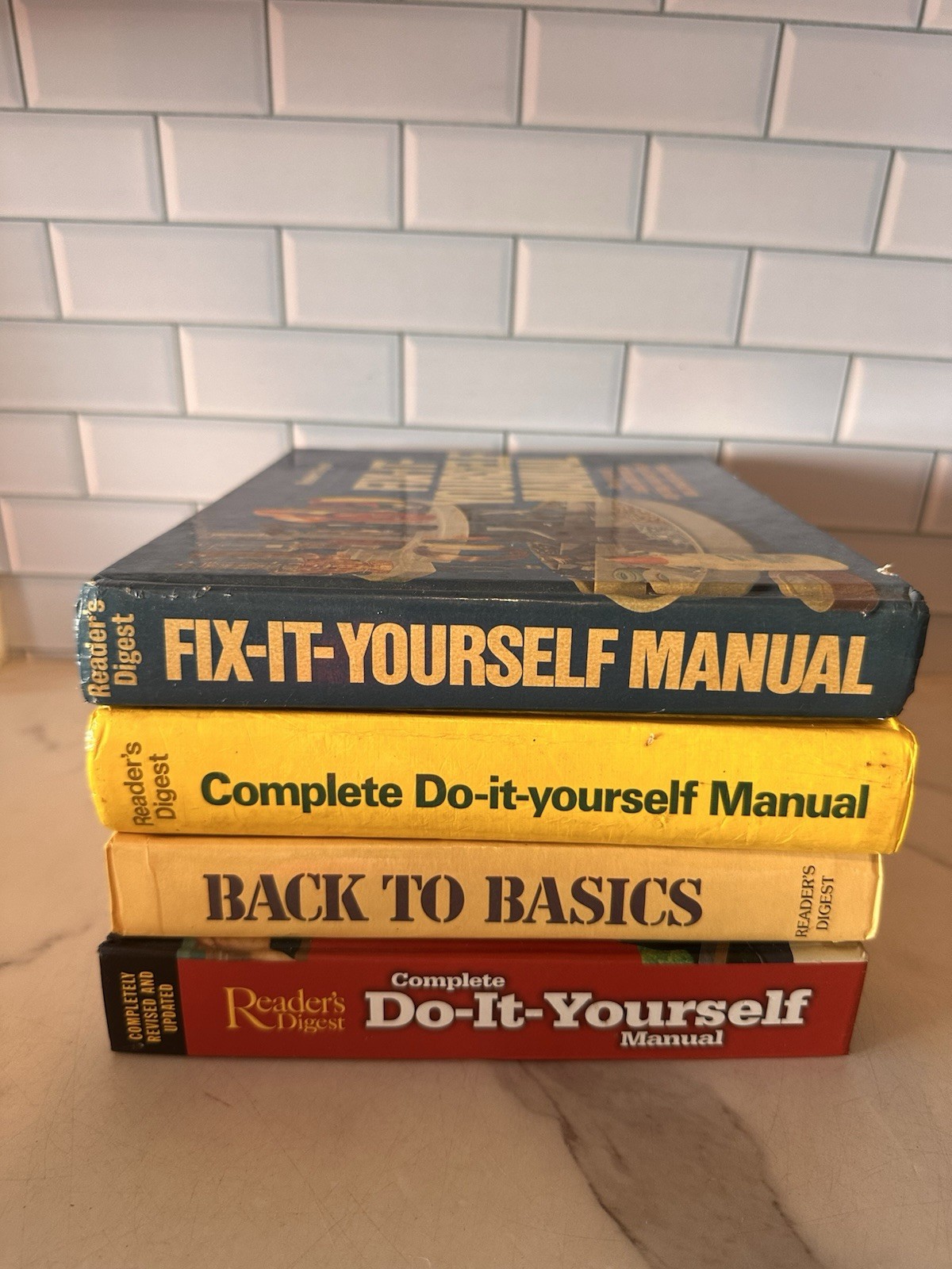 Reader&rsquo;s Digest Complete Do It Fix Yourself DIY Home HC Book Manuals Lot Of 4