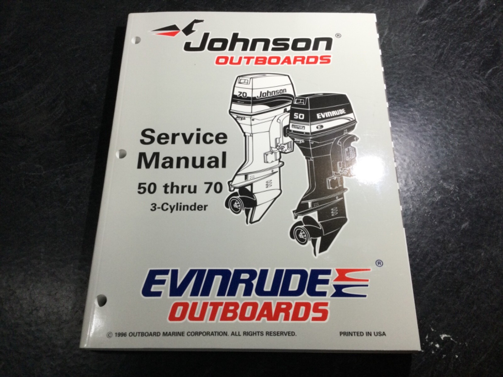 1997 Johnson & Evinrude « EU » 50, 60, 65 70 HP 3-Cylinder Outboard Service Manual