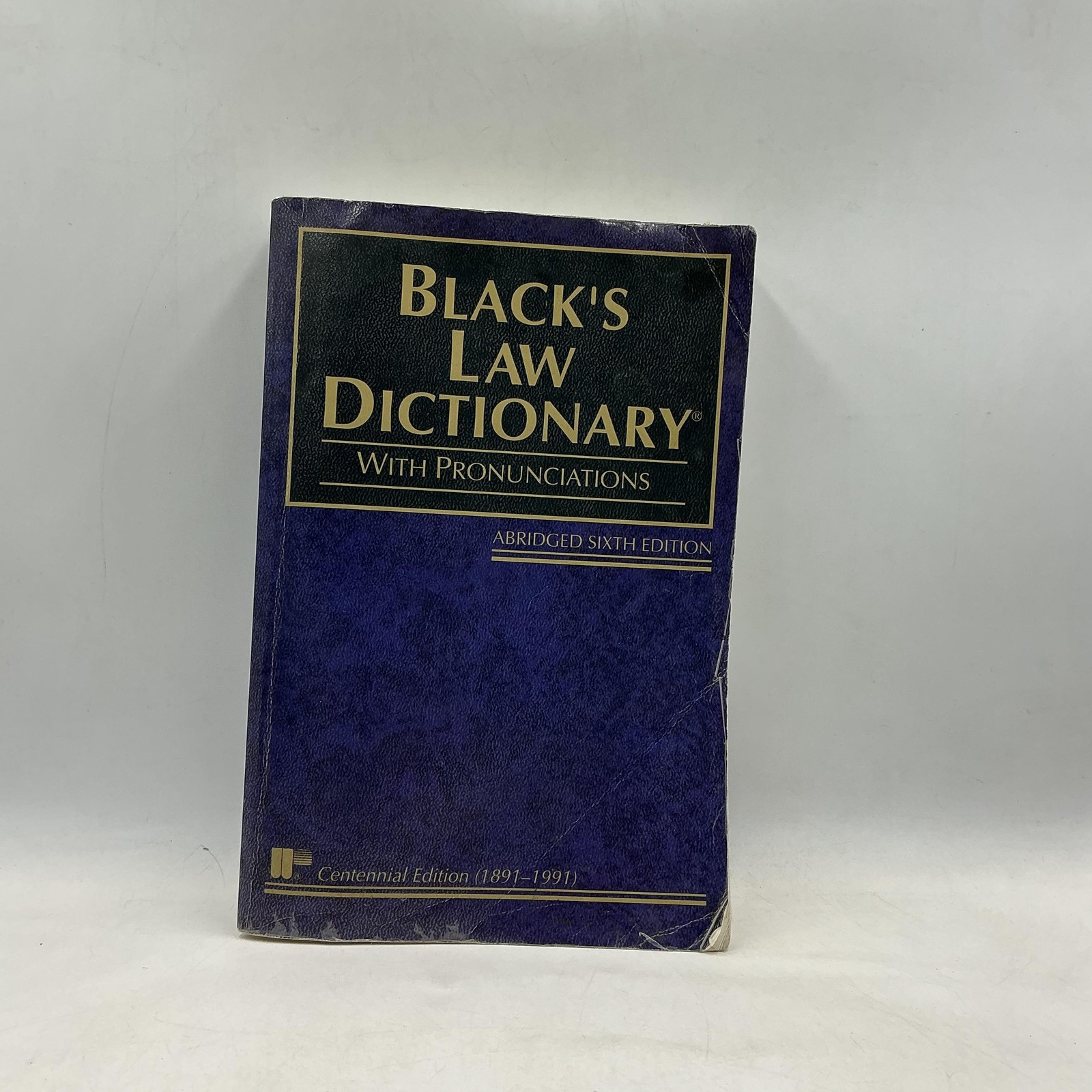 Vintage Black&rsquo;s Law Dictionary With Pronunciations Henry Black Blue PB 1994 Law