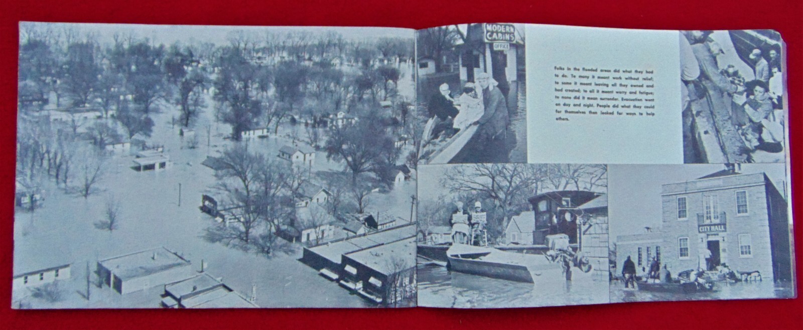 « DISASTER 1952 » ~ COLLECTIBLE BOOK ~ SIOUX CITY, IA. FLOOD ~ 30 PAGES OF PHOTOS