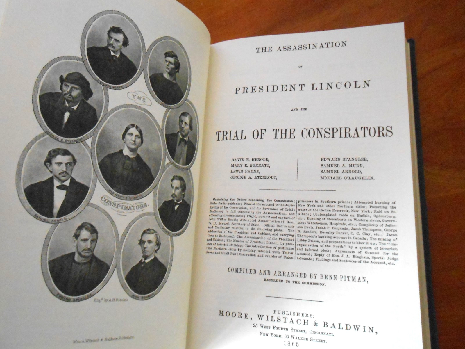 Notable Trials THE ASSASSINATION OF PRESIDENT LINCOLN 1989-1/4 Leather HC VGC-LN