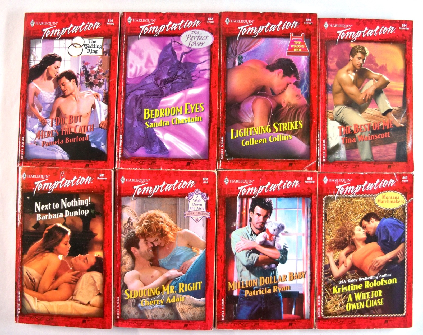 Lot of 48 Vintage Harlequin/Silhouette &lsquo;Desire&rsquo; & &lsquo;Temptation&rsquo; Series Paperbacks