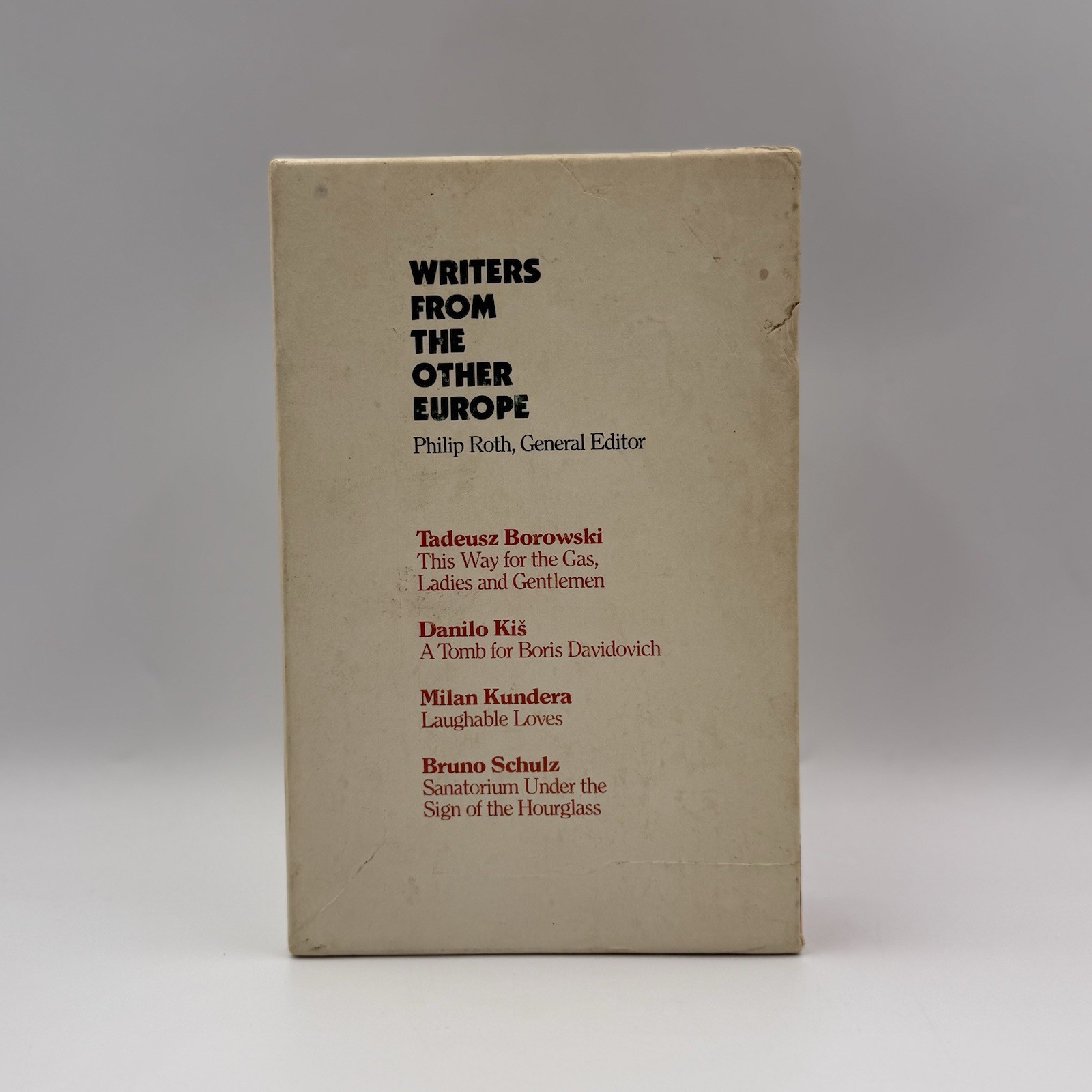 Writers From The Other Europe Philip Roth Kis Kundera Schulz Borowski Box Set