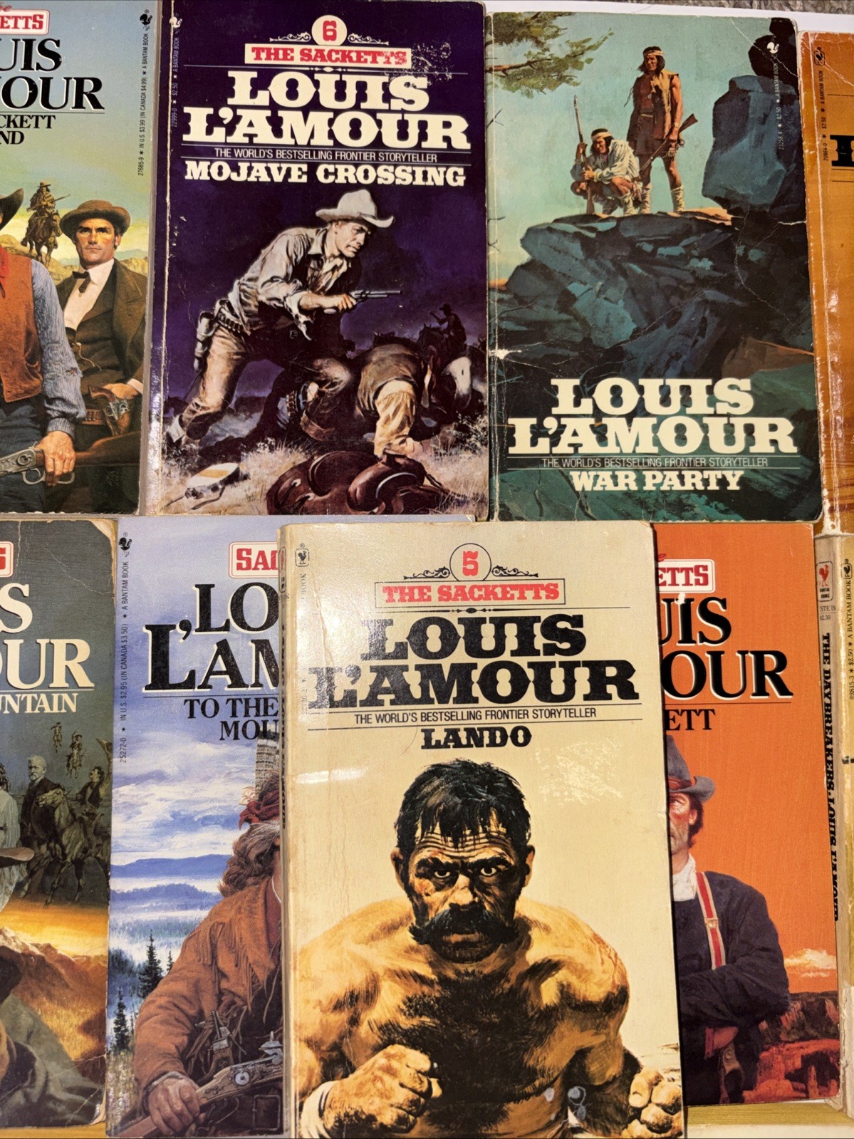 Complete Set Series Lot of 19 Sackett Family Saga Books by Louis L&rsquo;Amour Set 17