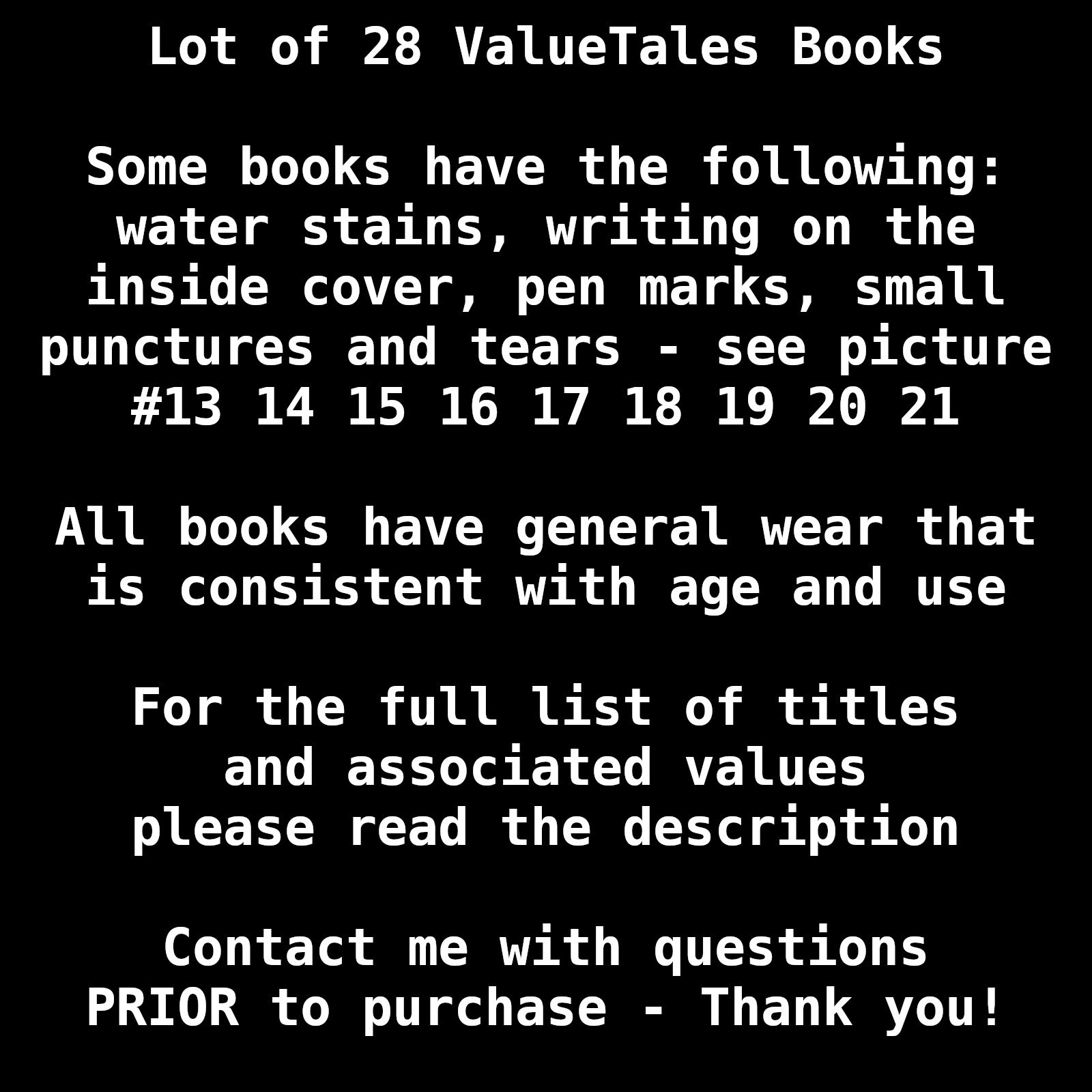 ValueTales Book Lot of 28 Johnson Vintage 1970s Hardcover Morals Biographies