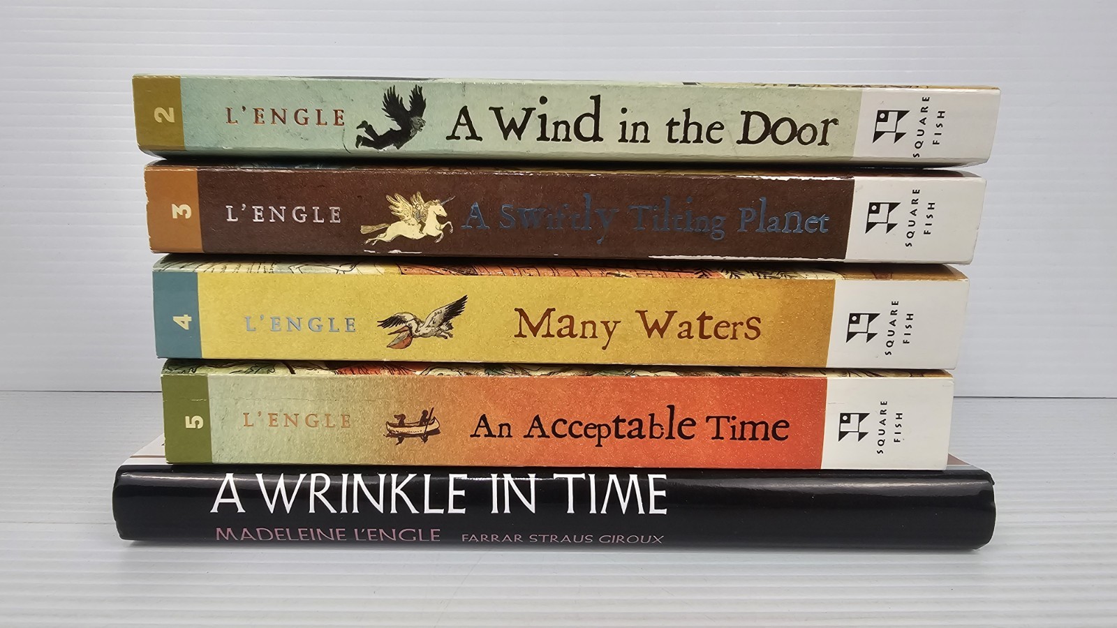 Madeleine L&rsquo;Engle Book Set Wrinkle In Time, Swiftly Tilting Planet, Many Waters+