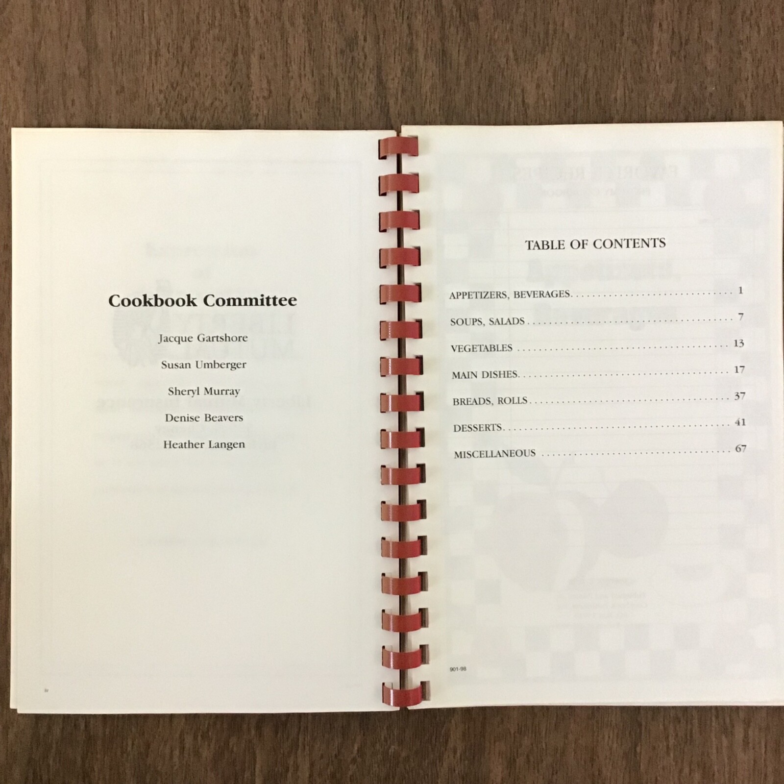Taylorville Illinois Liberty Mutual Vtg 1998 Cookbook SEE INDEX PHOTOS
