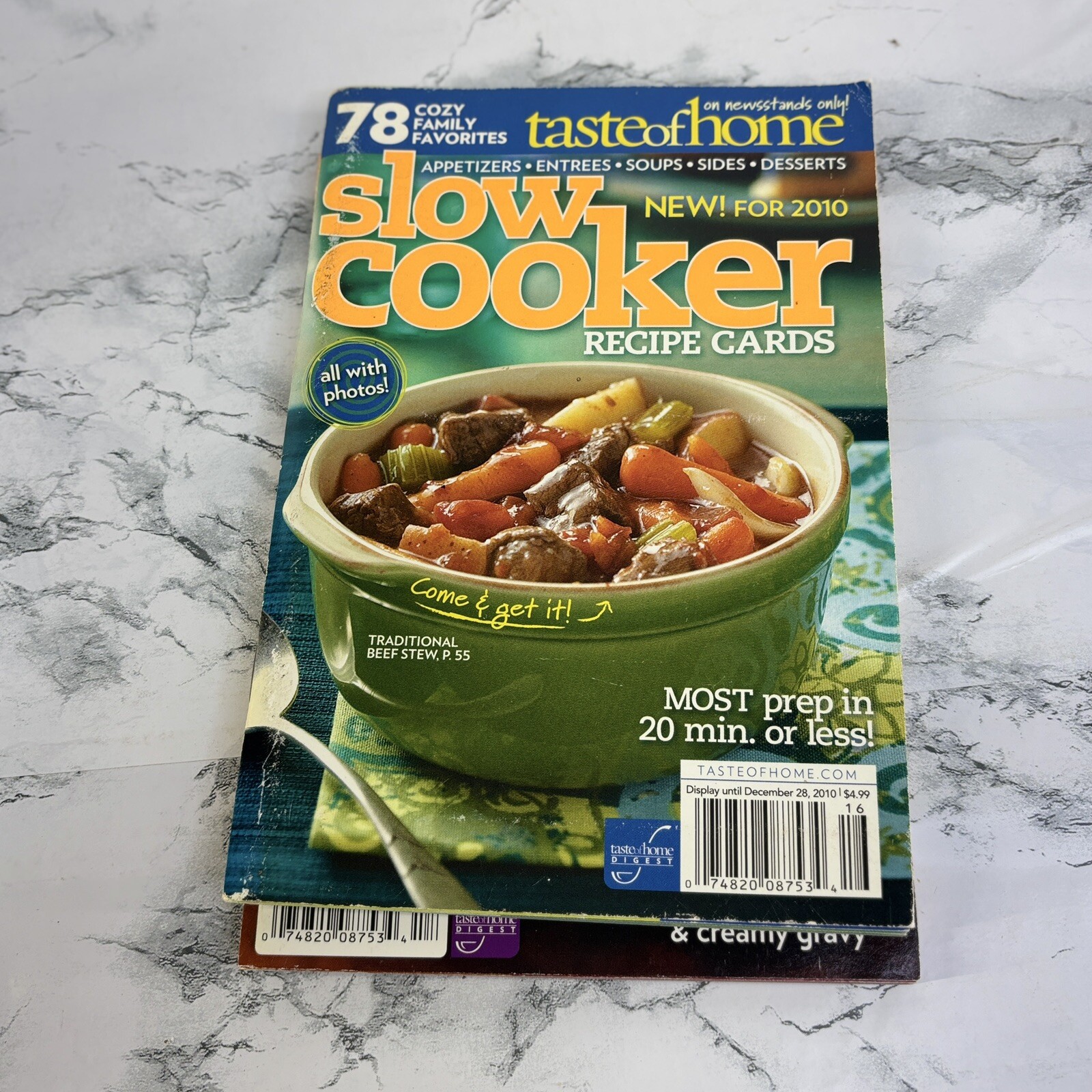 Lot of 3 Cookbooks taste of home slow cooker prize winning thanksgiving 2010&rsquo;s