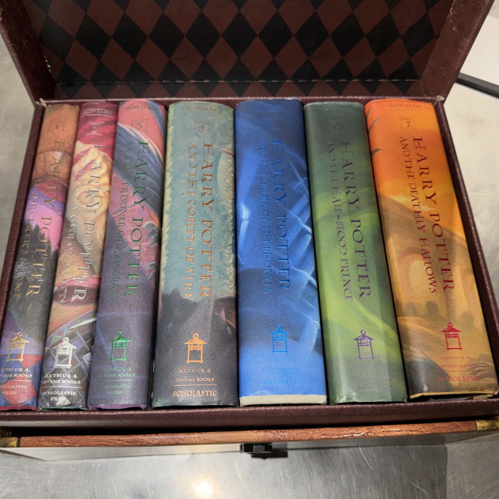 Harry Potter Box Set Hardcover Books 1-7 in Trunk Chest Limited J.K. Rowling