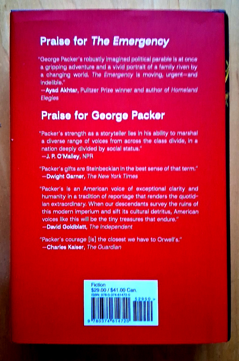 « The Emergency » by George Packer (2025 1st Edition HC & DJ )