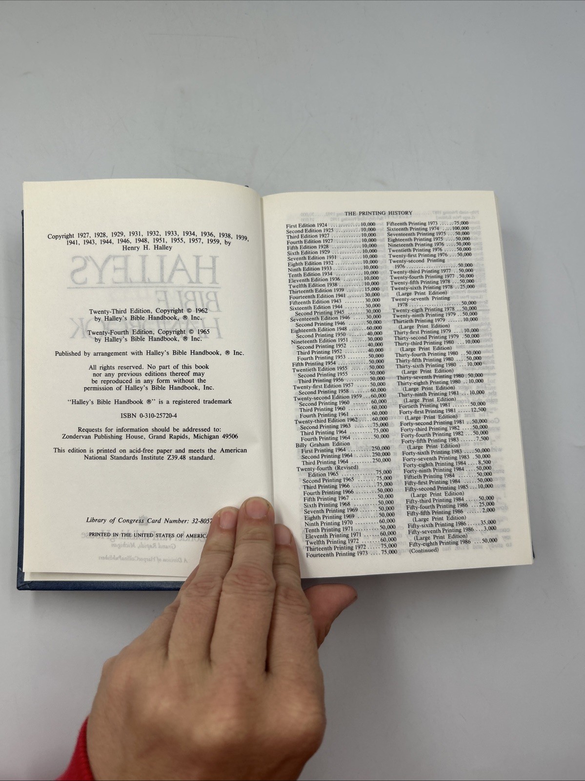 Halley&rsquo;s Bible Handbook by Henry H. Halley (1961, Hardcover)