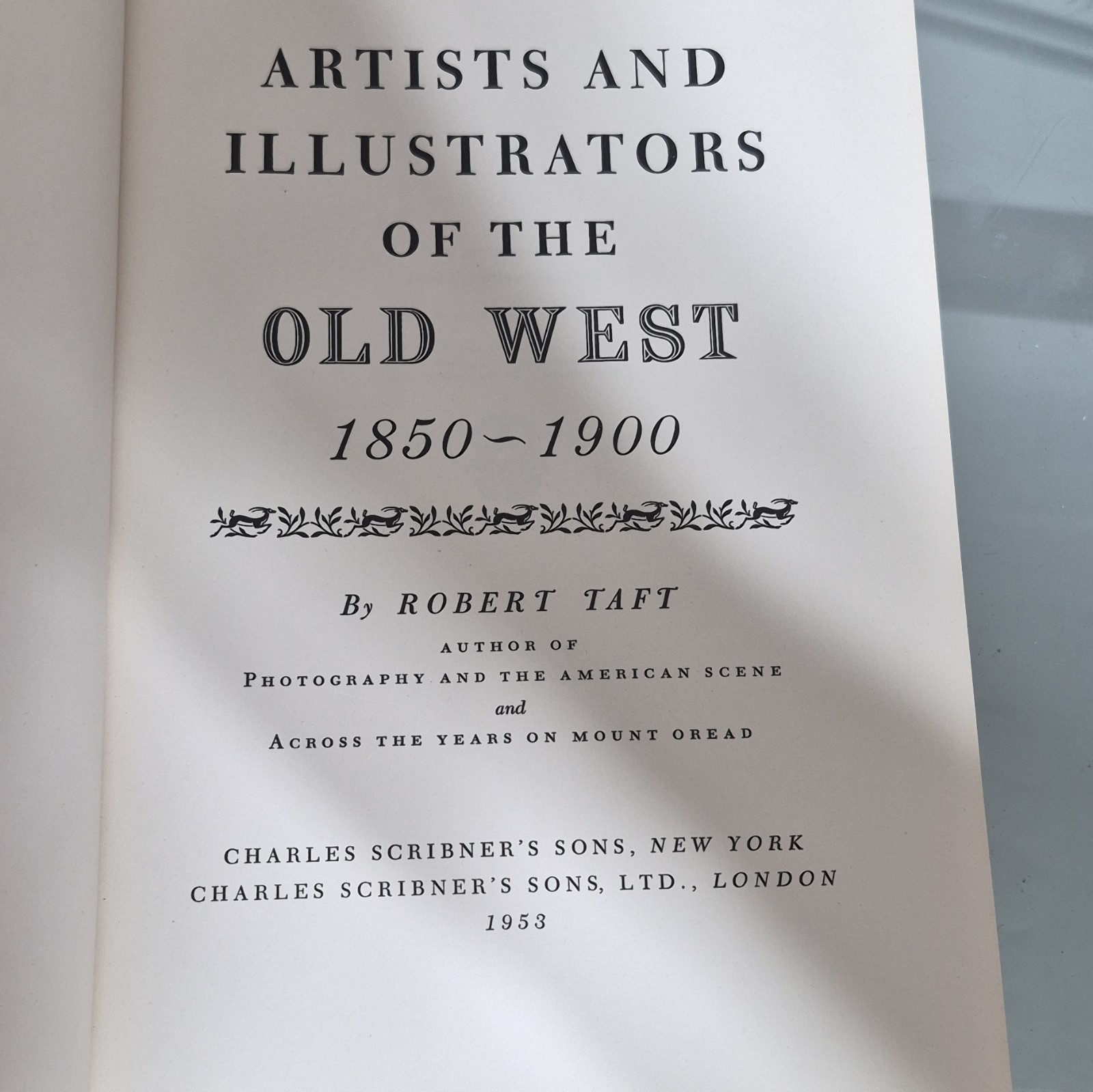 Charles Scribner&rsquo;s Sons Artists & Illustrators of the Old West 1953 HC DJ