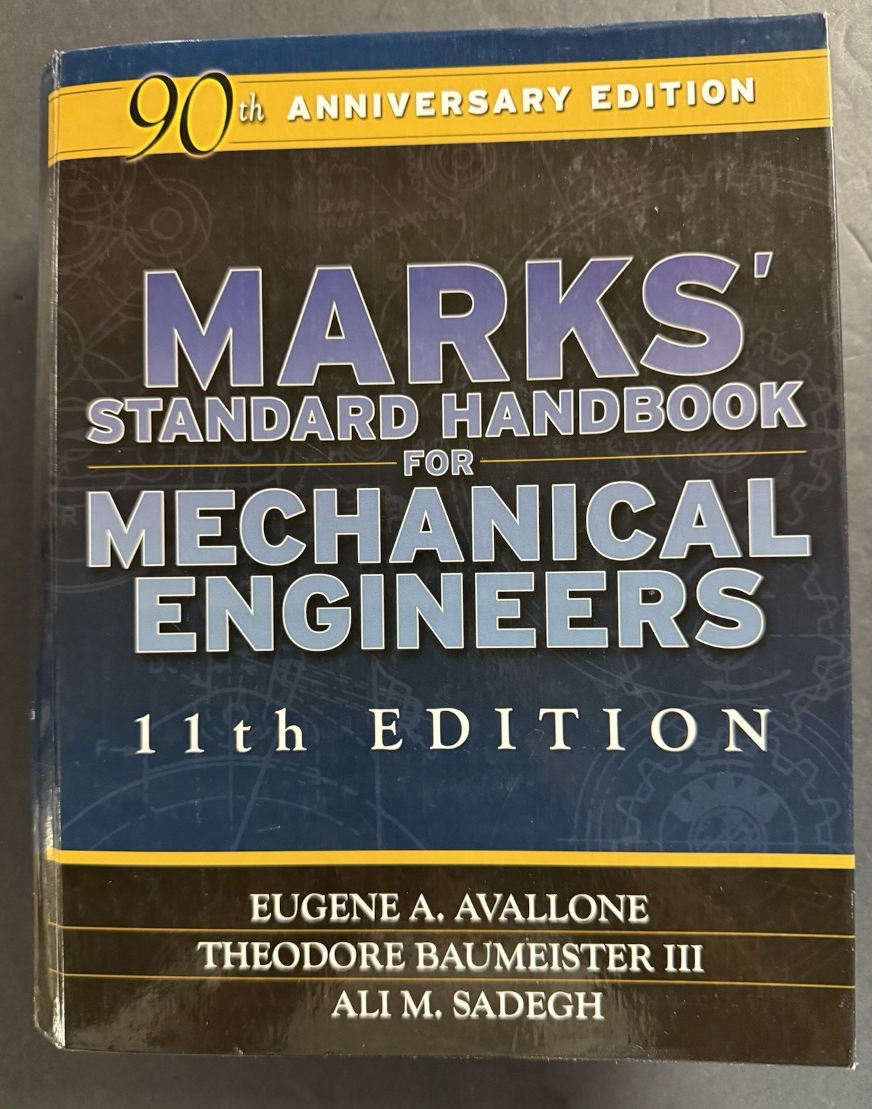 MARKS&rsquo; STANDARD HANDBOOK FOR MECHANICAL ENGINEERS 11th/Anniv Ed (2007, HC) VG