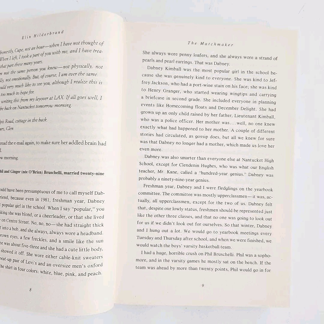 The Matchmaker by Elin Hilderbrand FIRST EDITION 2014 Hardcover Book
