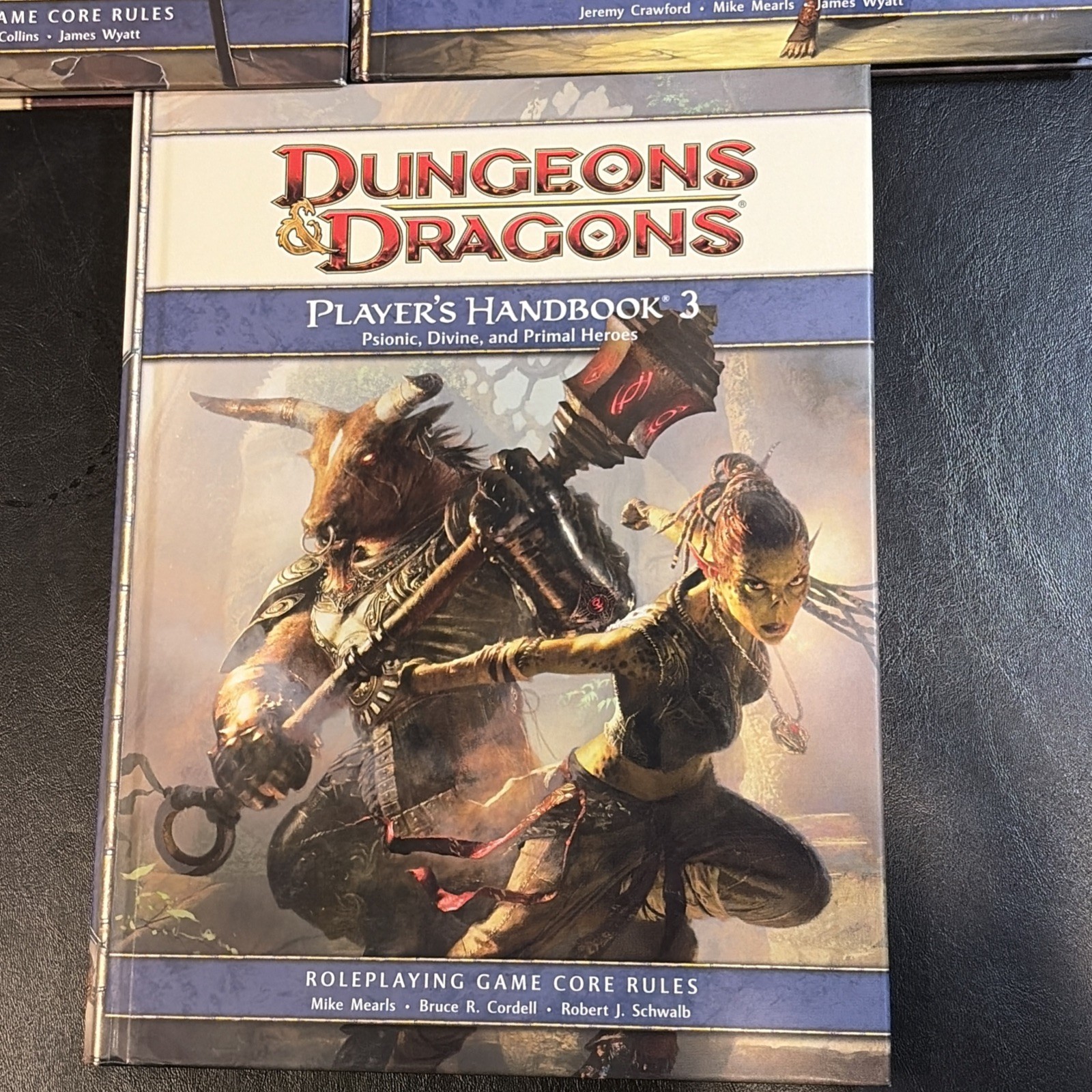 D&D 4e Player’s Handbook 1 2 3 Lot Core Rulebooks Wizards of the Coast 4th Ed