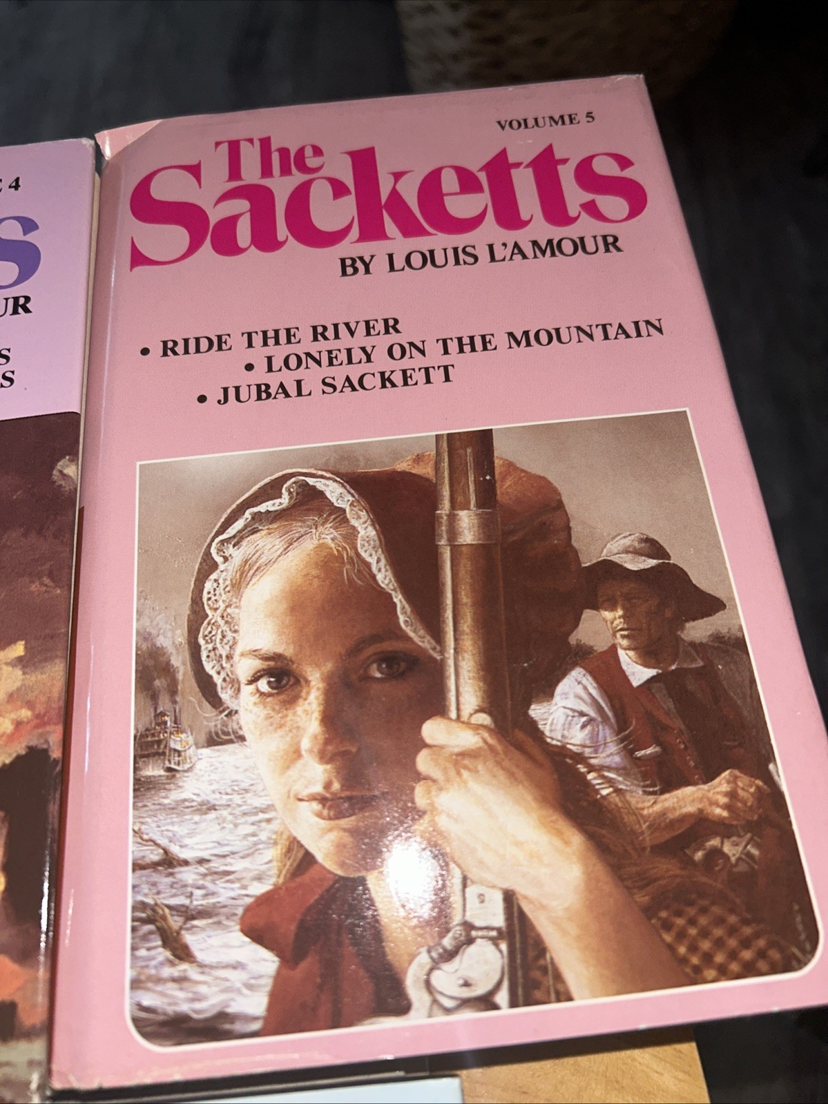 The Sacketts Complete Set Volume 1-5 Hardcovers Lot by Louis L&rsquo;Amour 80s