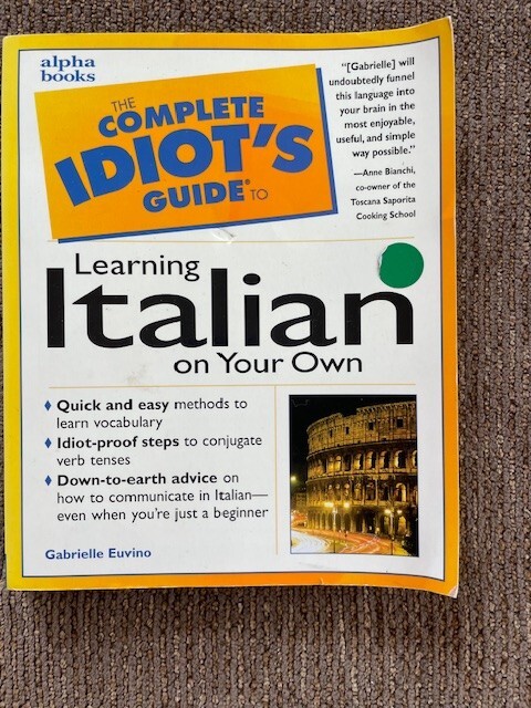 LEARNING ITALIAN ON YOUR OWN; THE Complete Idiot&rsquo;s Guide; Book/ 432 pages