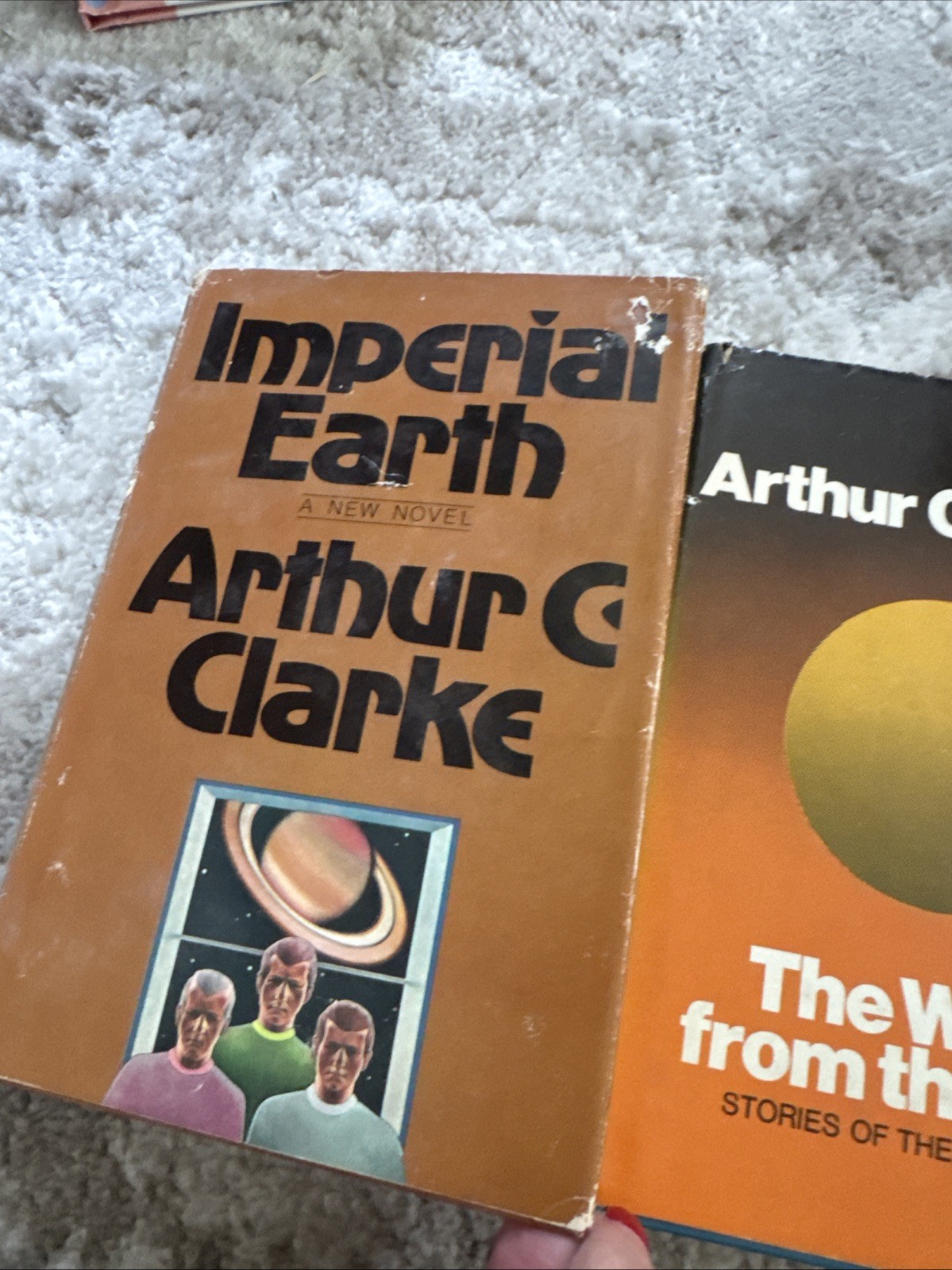 arthur c clarke book lot Imperial Earth, The Wind From The Sun,the Sentinel HC