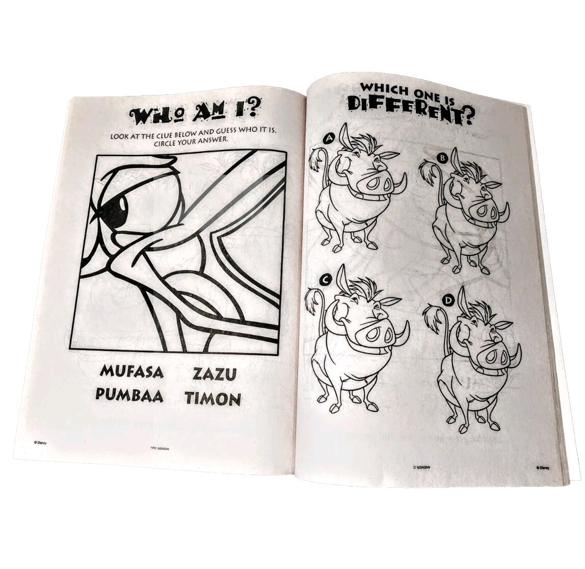Disney The Lion King Kids Coloring Book Simba Timon Pumba Animal Bendon