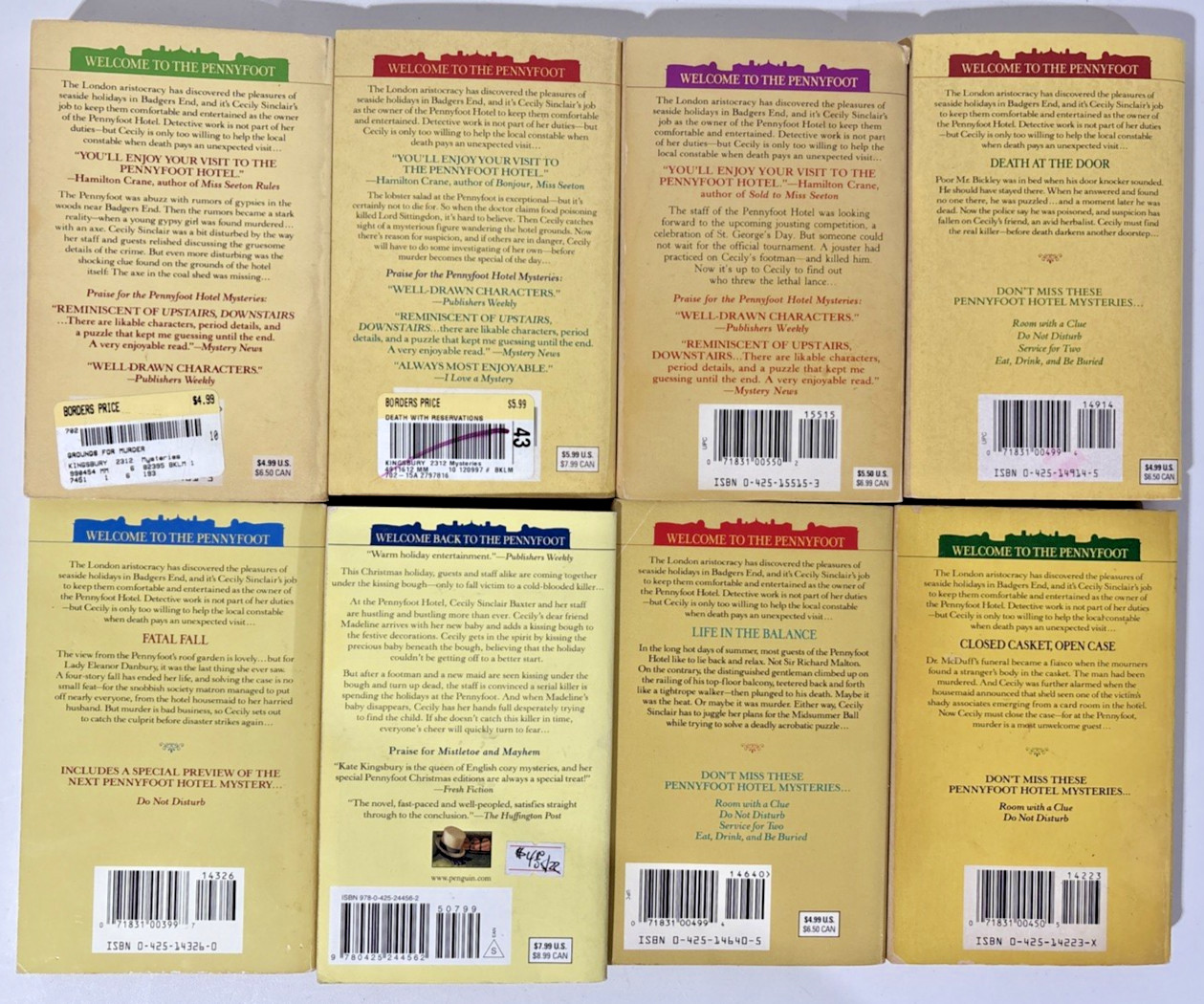 Pennyfoot Hotel Mystery Lot of 18 Paperback Books by Kate Kingsbury
